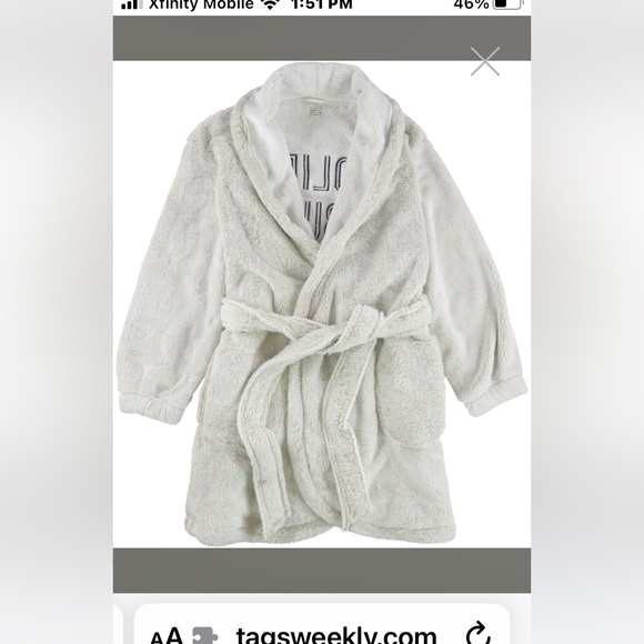 NWOT Cozy Holiday Buzz Sherpa Robe L/XL - Picture 4 of 6